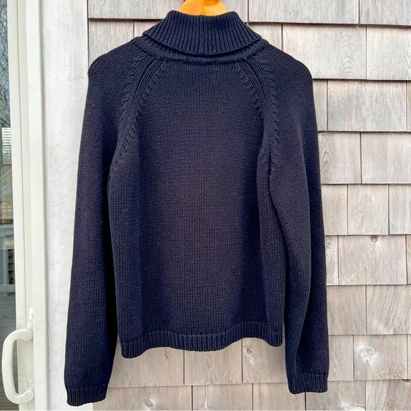 Black Turtleneck Sweater Size Medium - Picture 2 of 4